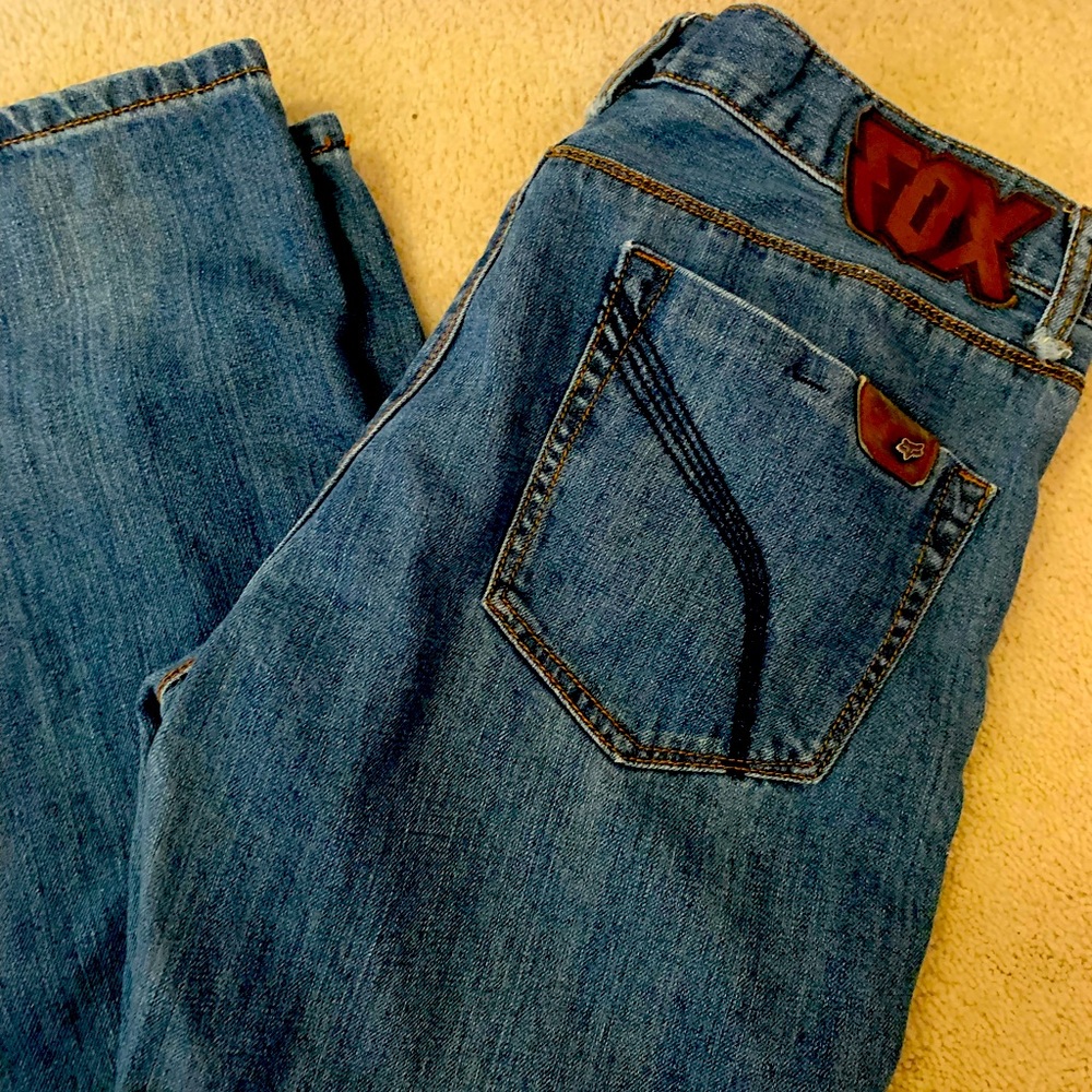 Fox Denim Throttle Jeans size 34 straight leg